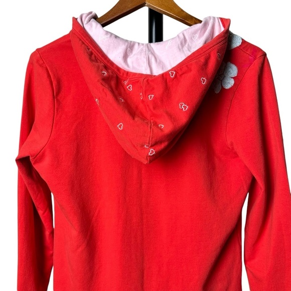 Luxirie Size Large Embroidered Pullover V Neck Red Long Sleeve Bohemian - Picture 10 of 15